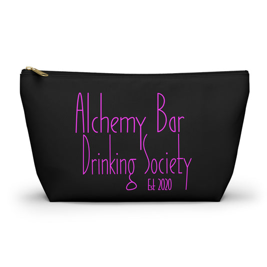 Alchemy Bar Drinking Society Pink Accessory Pouch