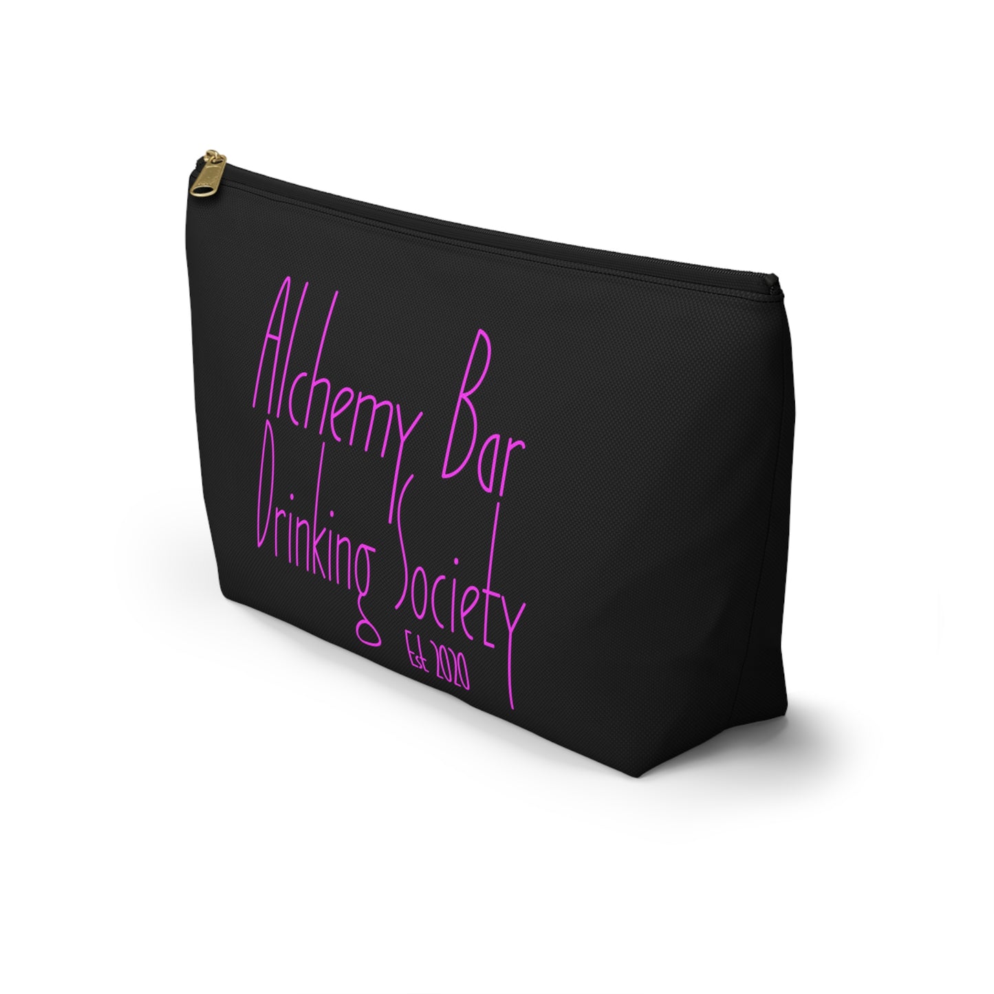 Alchemy Bar Drinking Society Pink Accessory Pouch