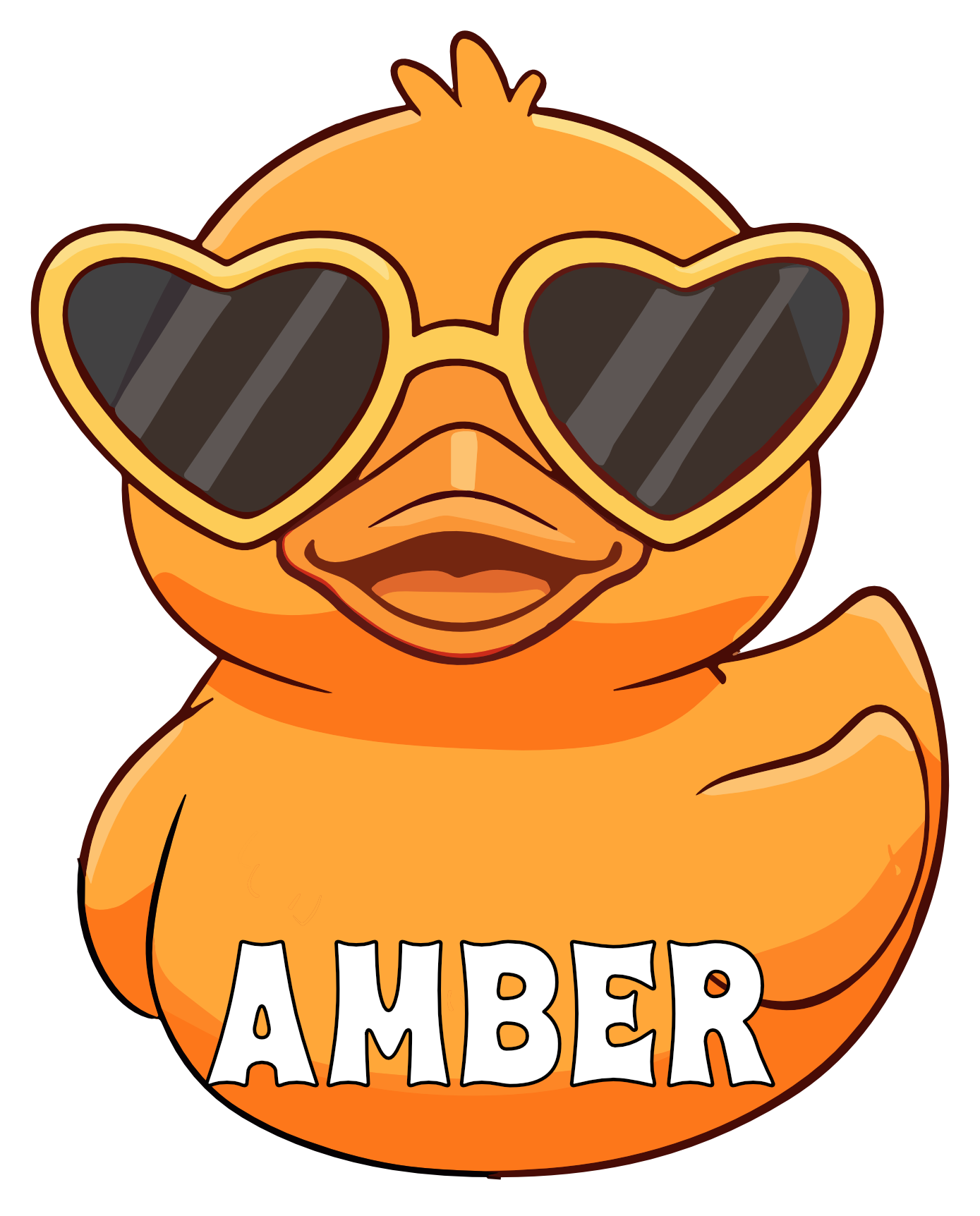 Cute Sunglass Rubber Duck Cruise Magnets