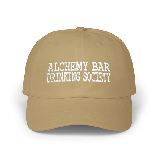 Alchemy Bar Drinking Society Embroidered Logo Dad Cap