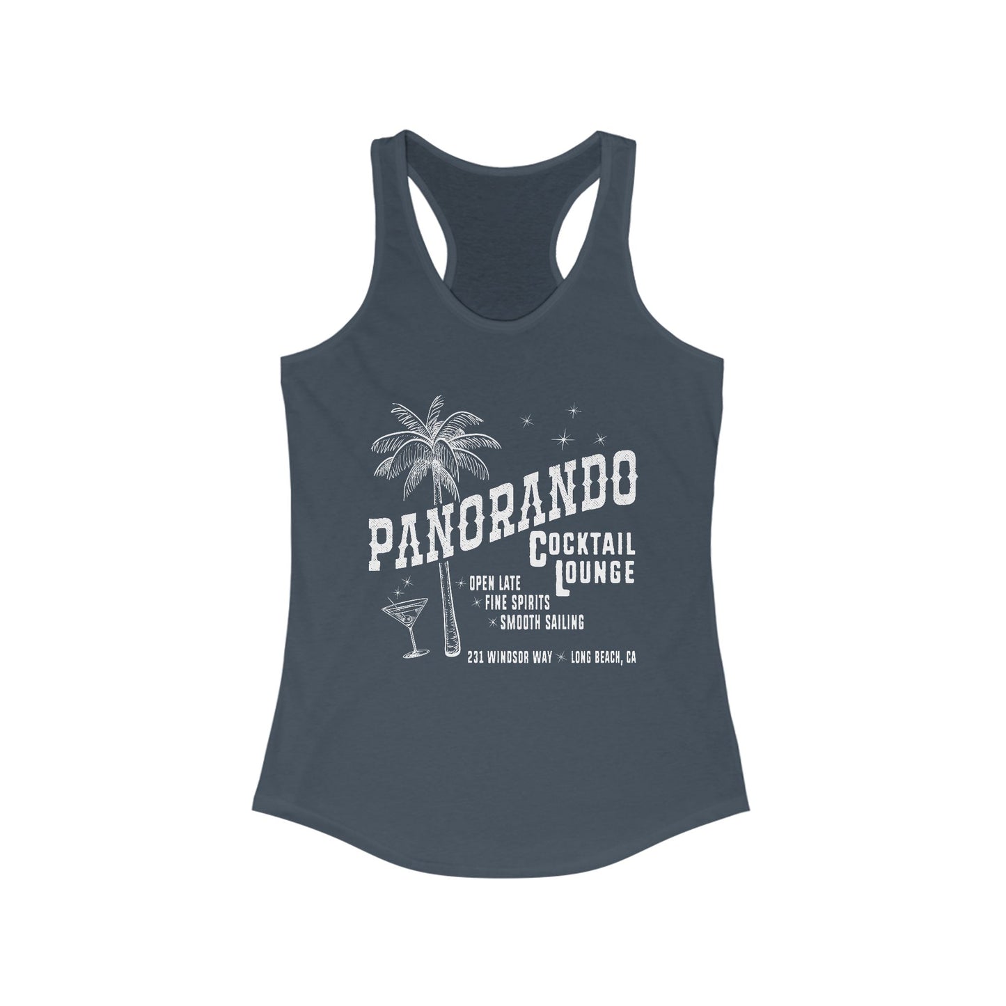 Panorando Cocktail Lounge Women's Racerback Top