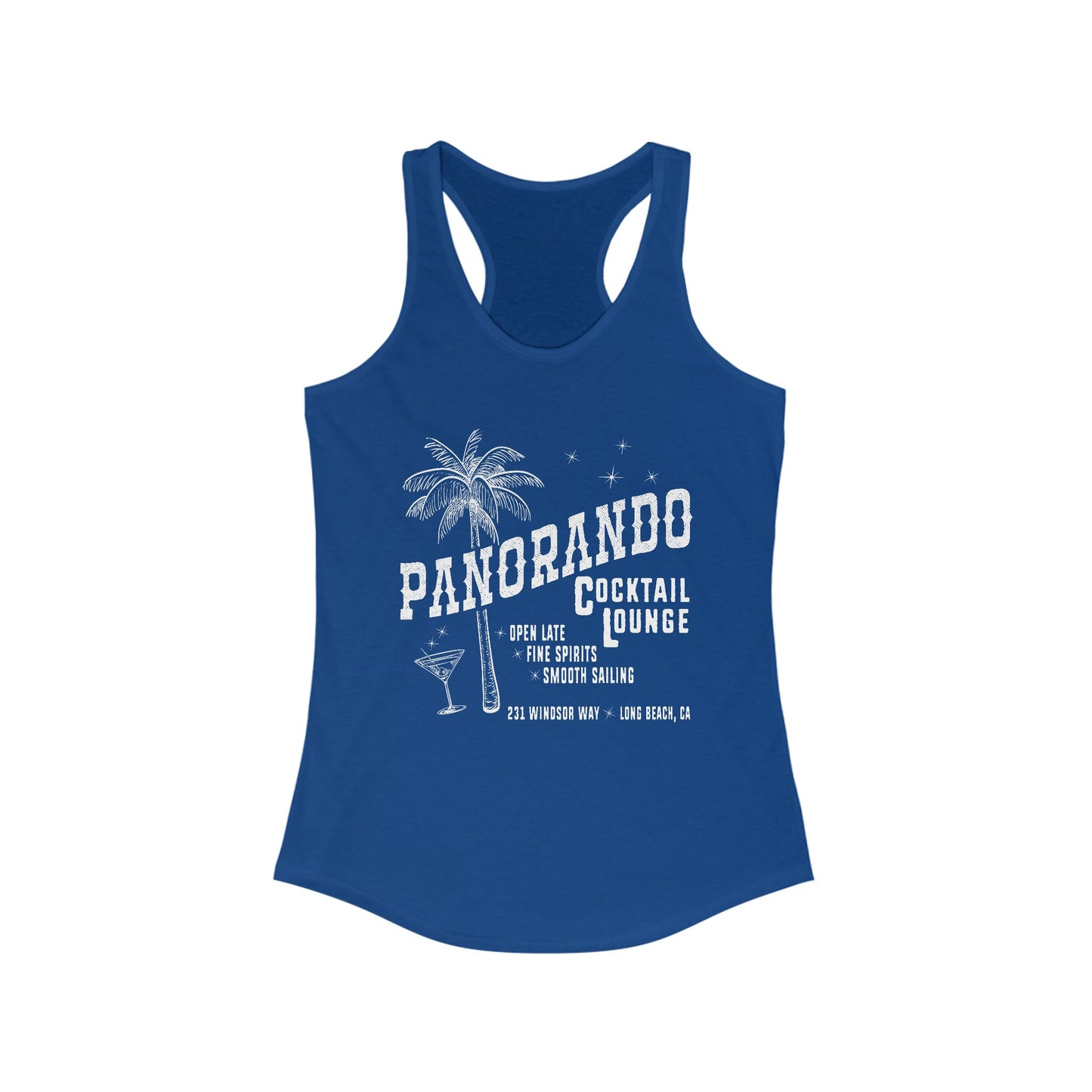 Panorando Cocktail Lounge Women's Racerback Top