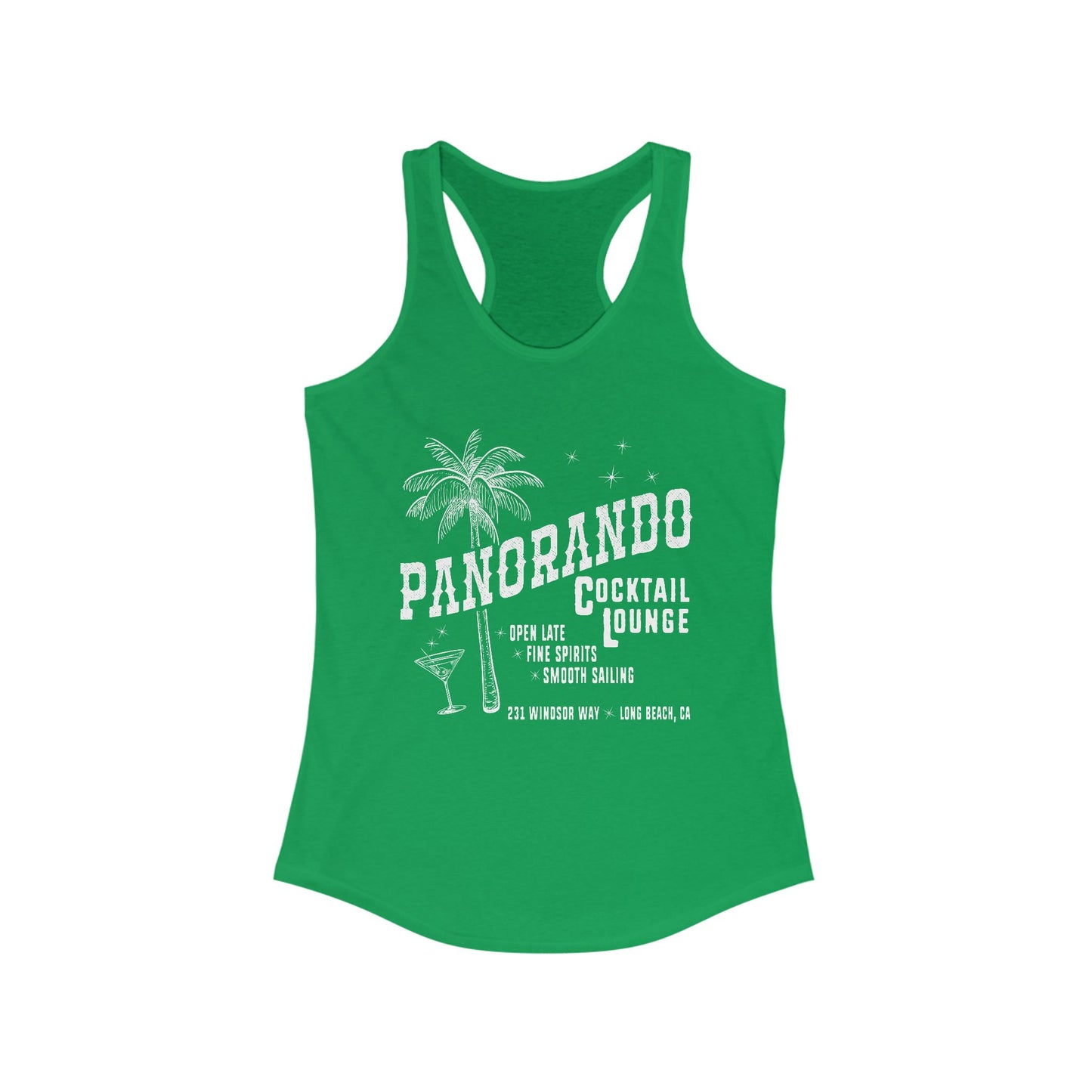 Panorando Cocktail Lounge Women's Racerback Top
