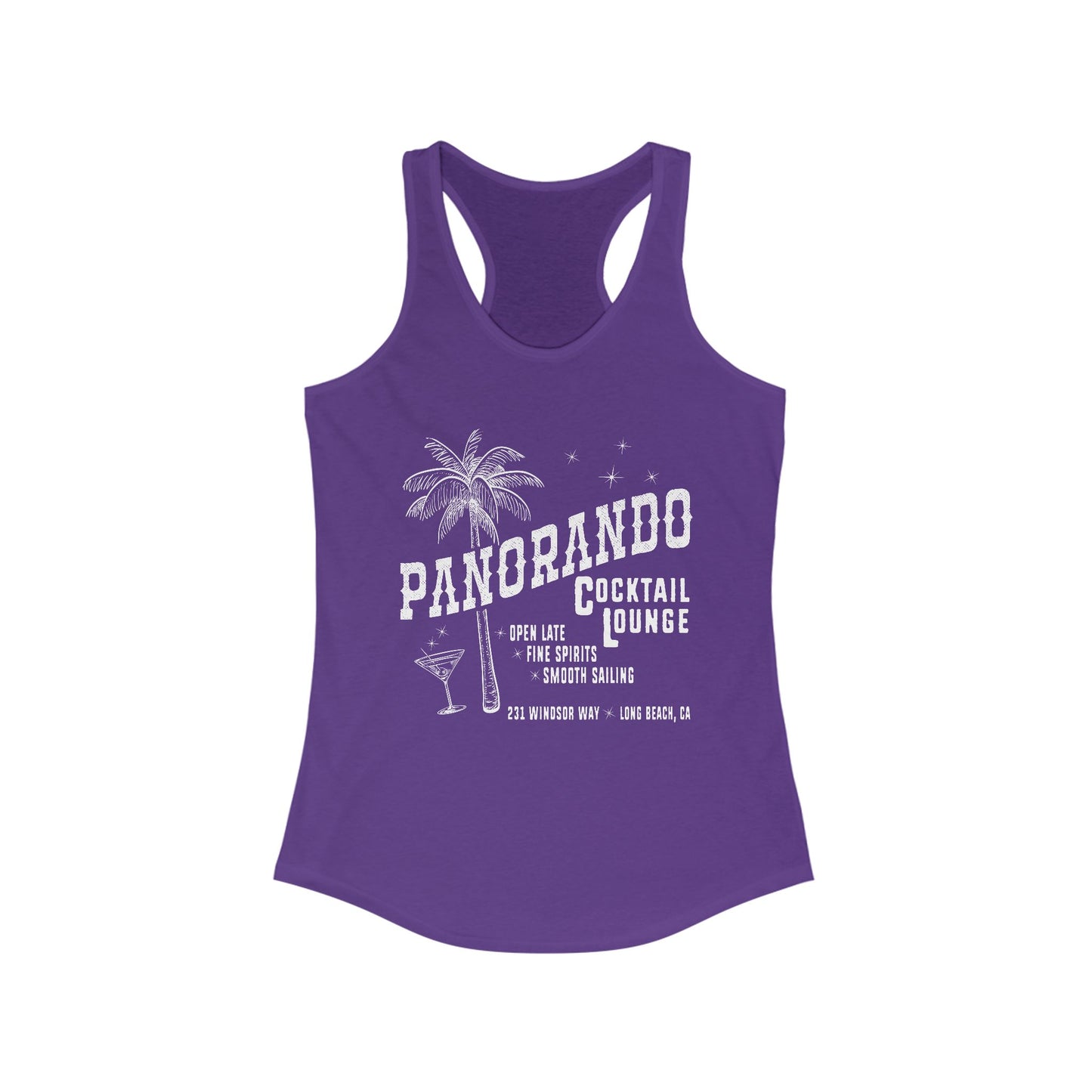 Panorando Cocktail Lounge Women's Racerback Top