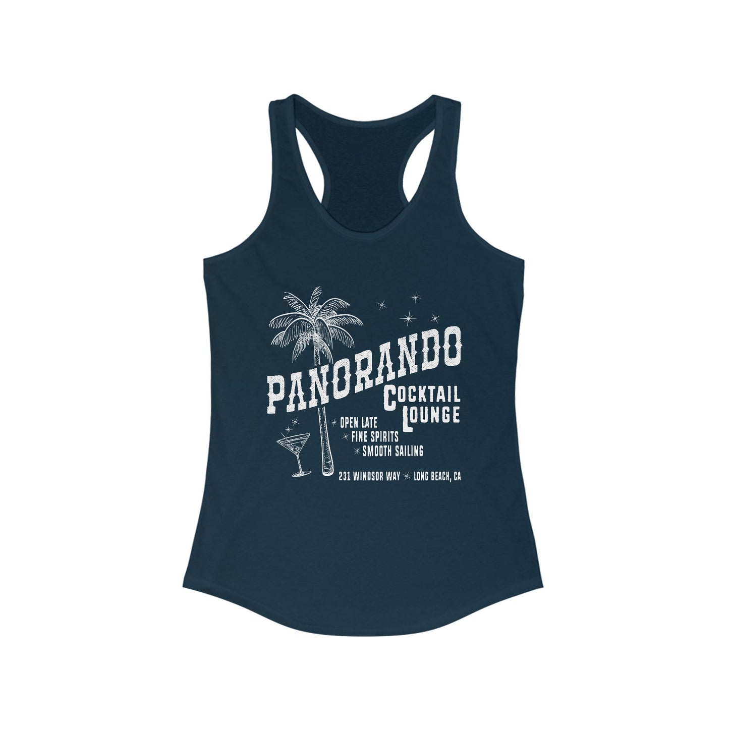 Panorando Cocktail Lounge Women's Racerback Top