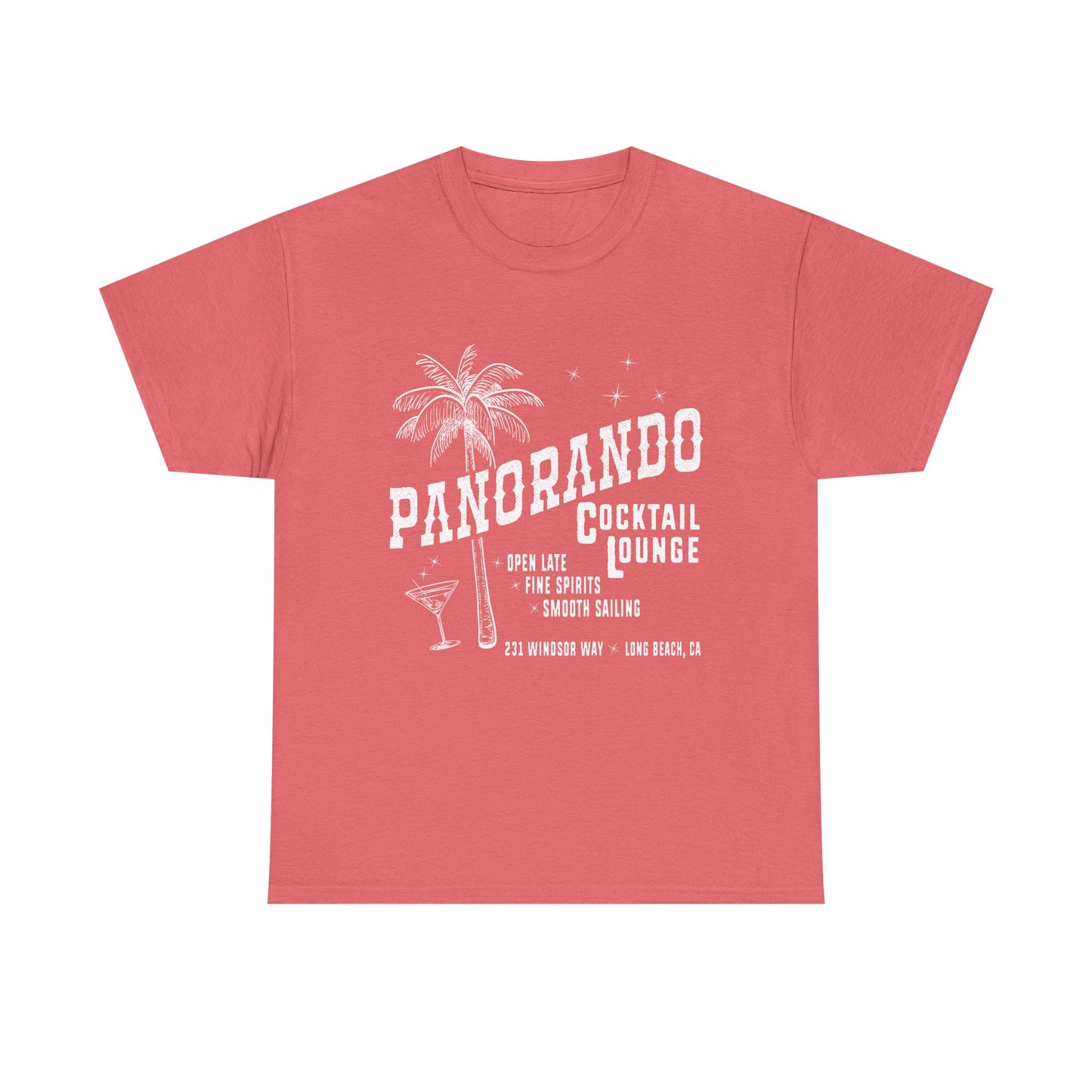 Panorando Cocktail Lounge Tee Unisex Heavy Cotton Shirt