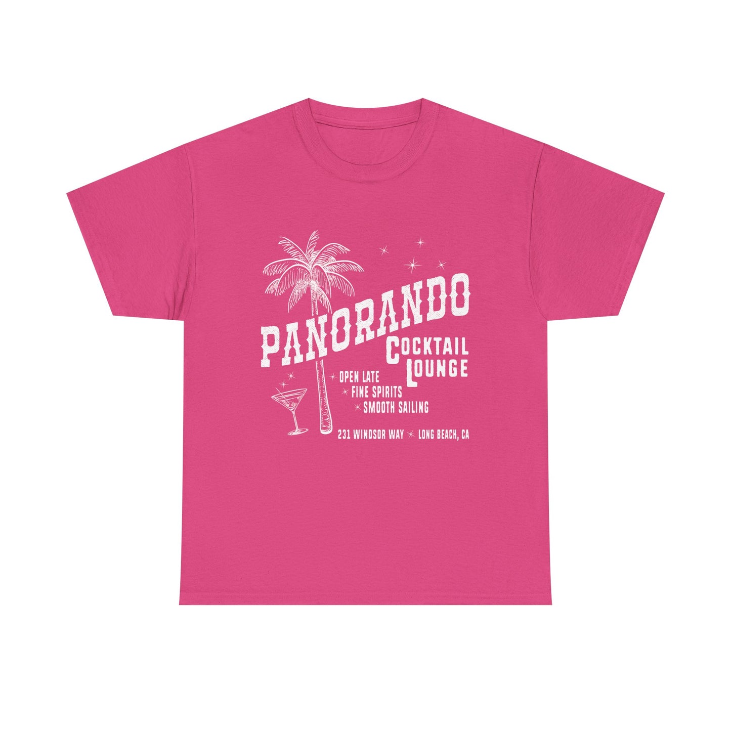 Panorando Cocktail Lounge Tee Unisex Heavy Cotton Shirt