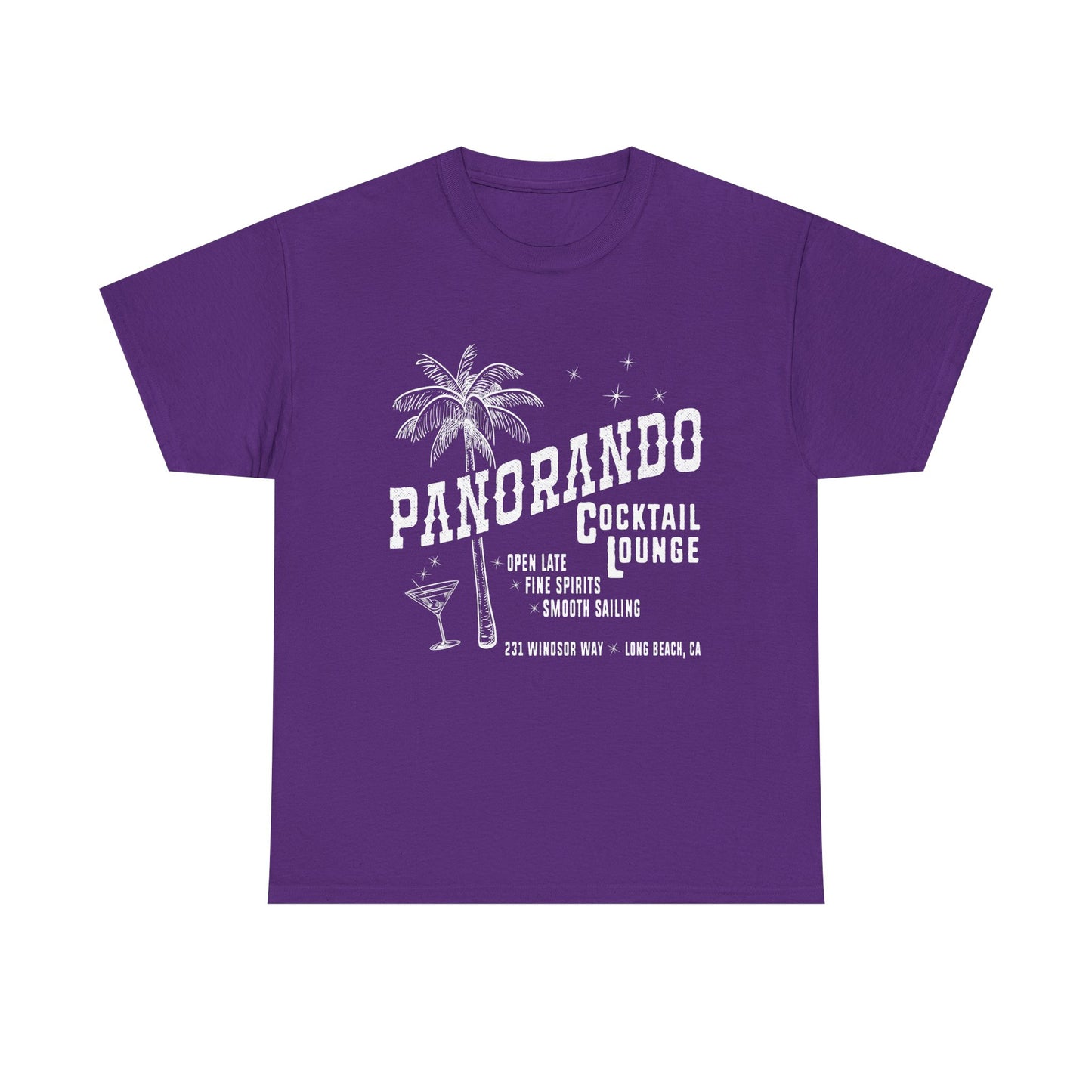 Panorando Cocktail Lounge Tee Unisex Heavy Cotton Shirt