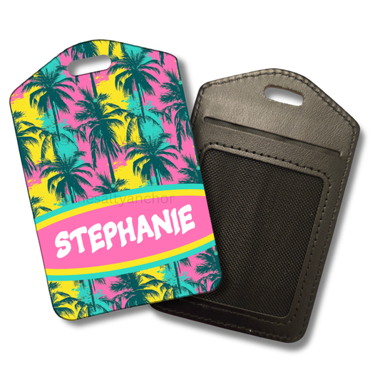 Bright Palms Luggage Tag