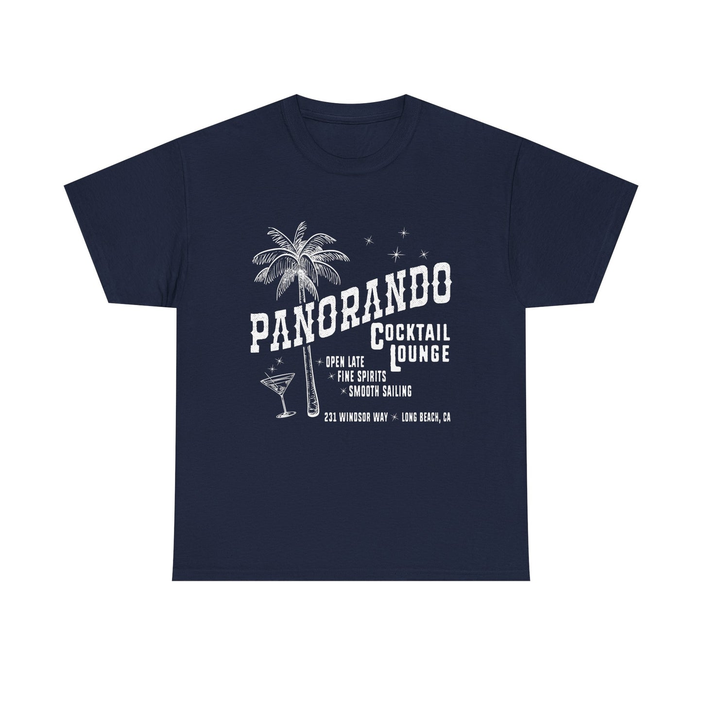Panorando Cocktail Lounge Tee Unisex Heavy Cotton Shirt