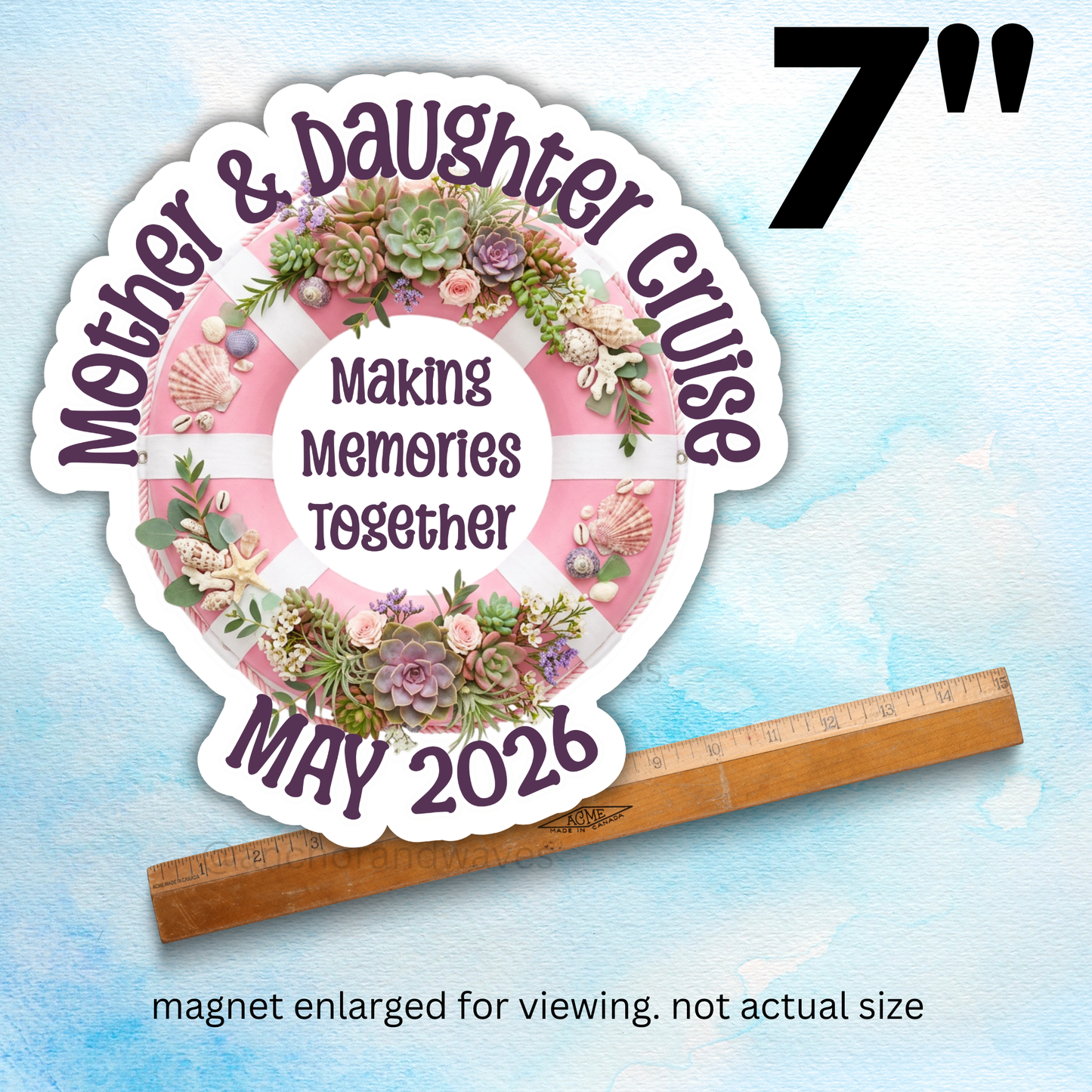 Mother & Daughter Cruise Door Magnet
