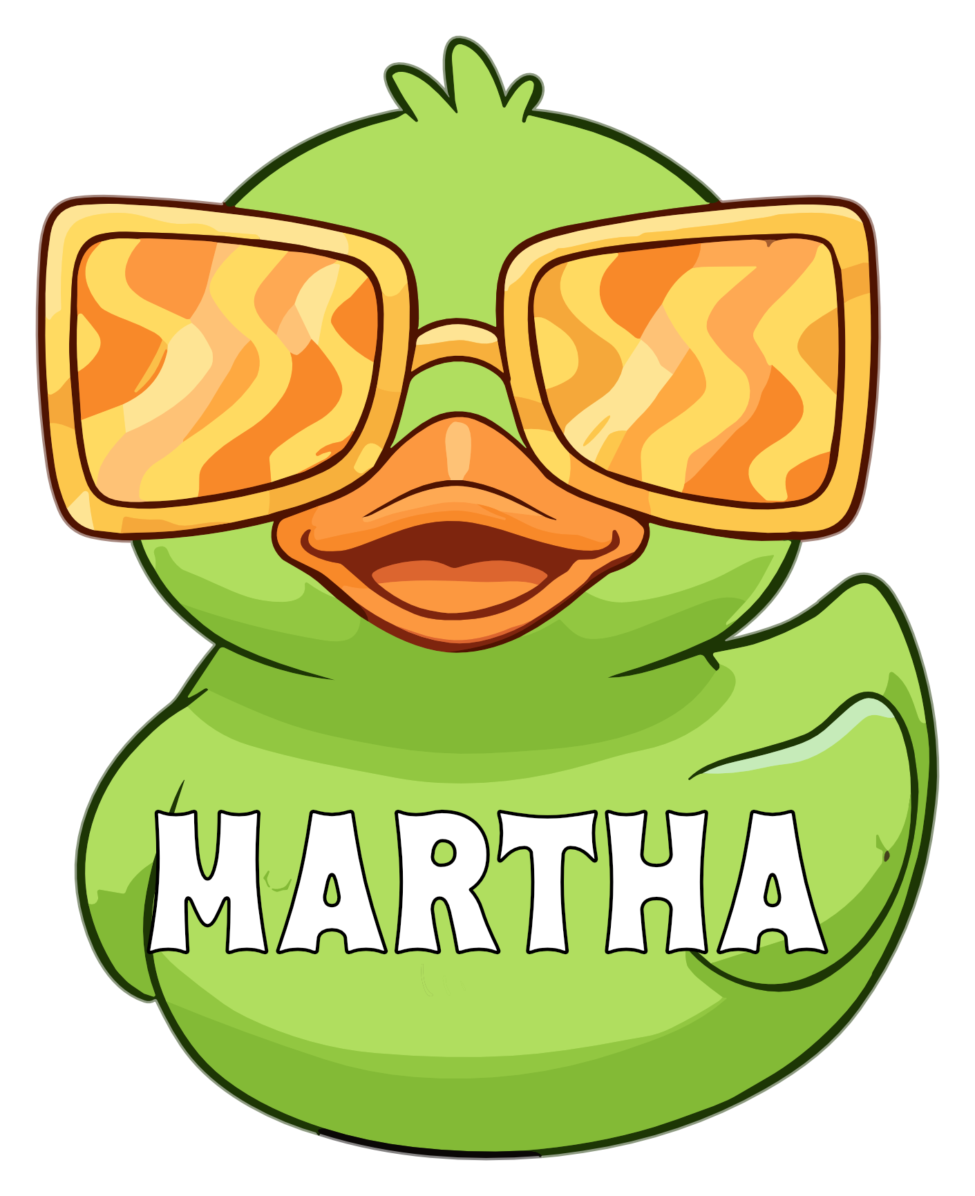 Cute Sunglass Rubber Duck Cruise Magnets