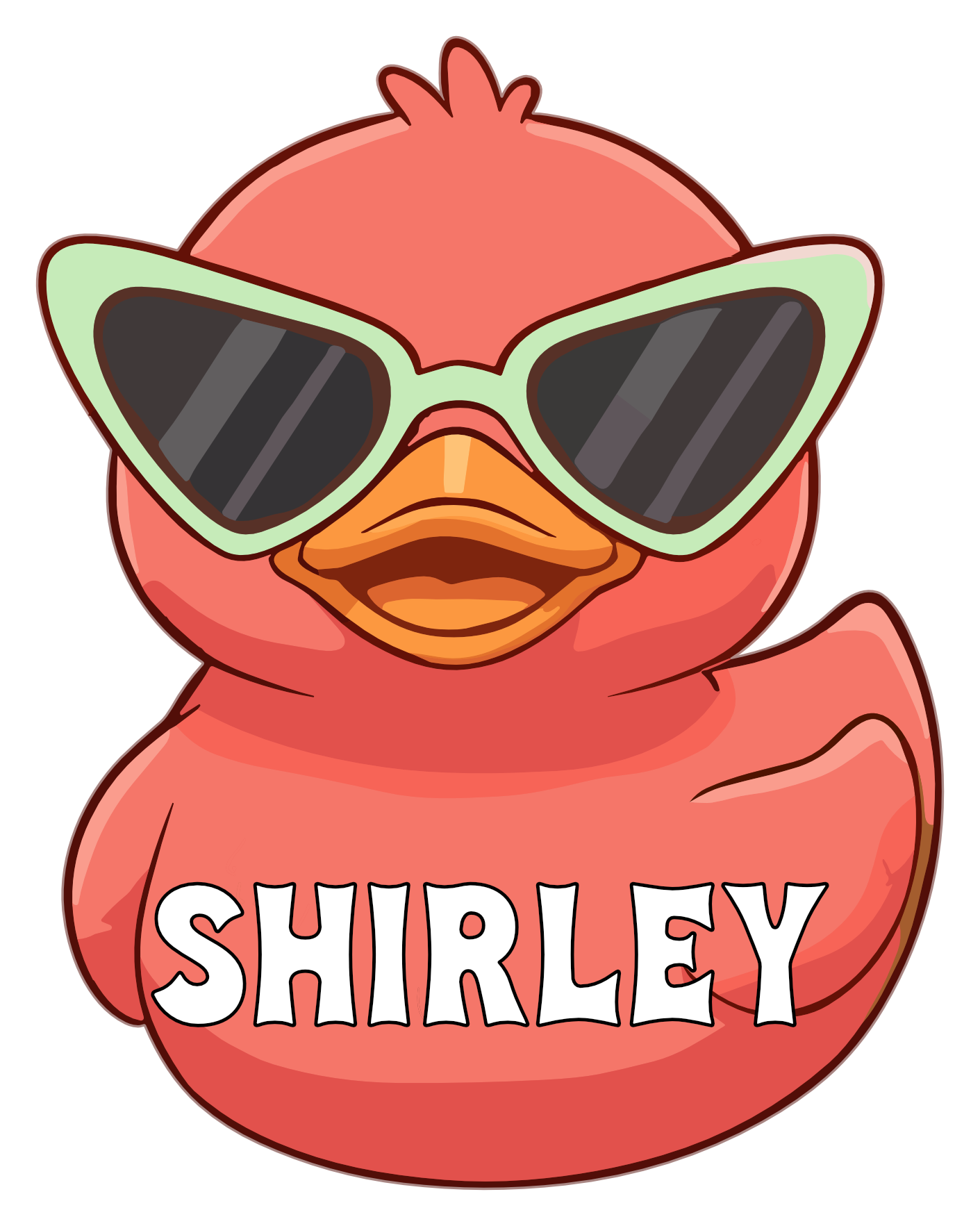 Cute Sunglass Rubber Duck Cruise Magnets
