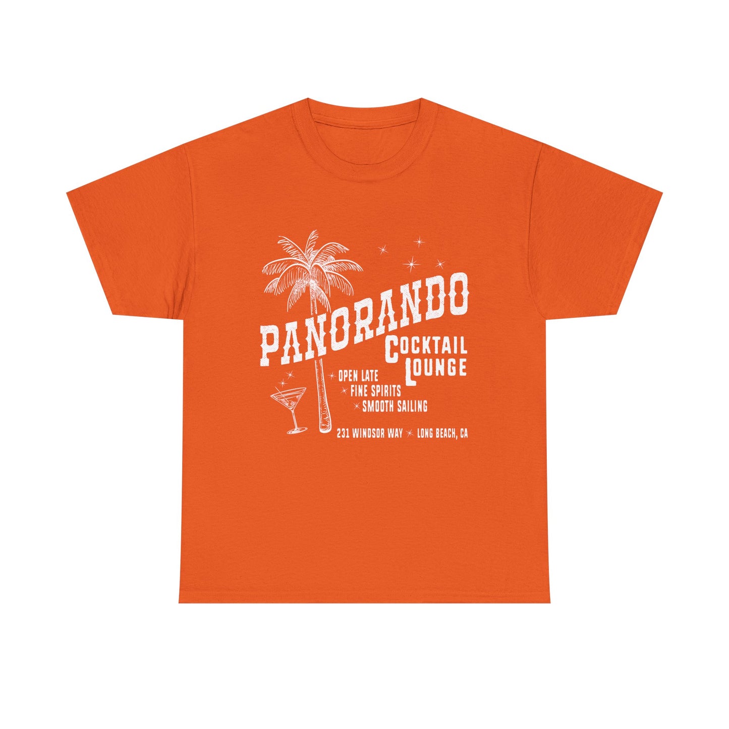Panorando Cocktail Lounge Tee Unisex Heavy Cotton Shirt