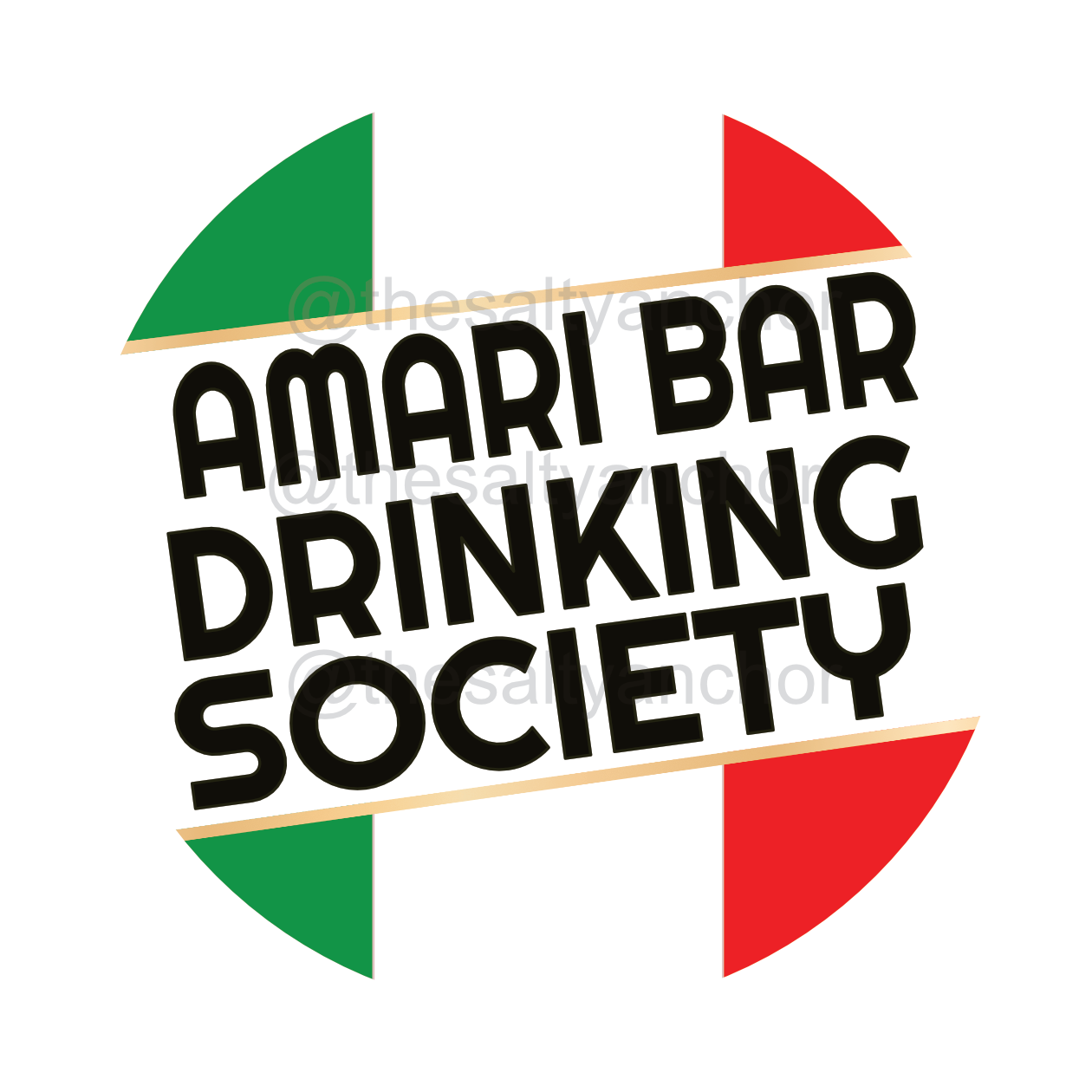 Amari Bar Drinking Society Logo Coaster - Set of 6