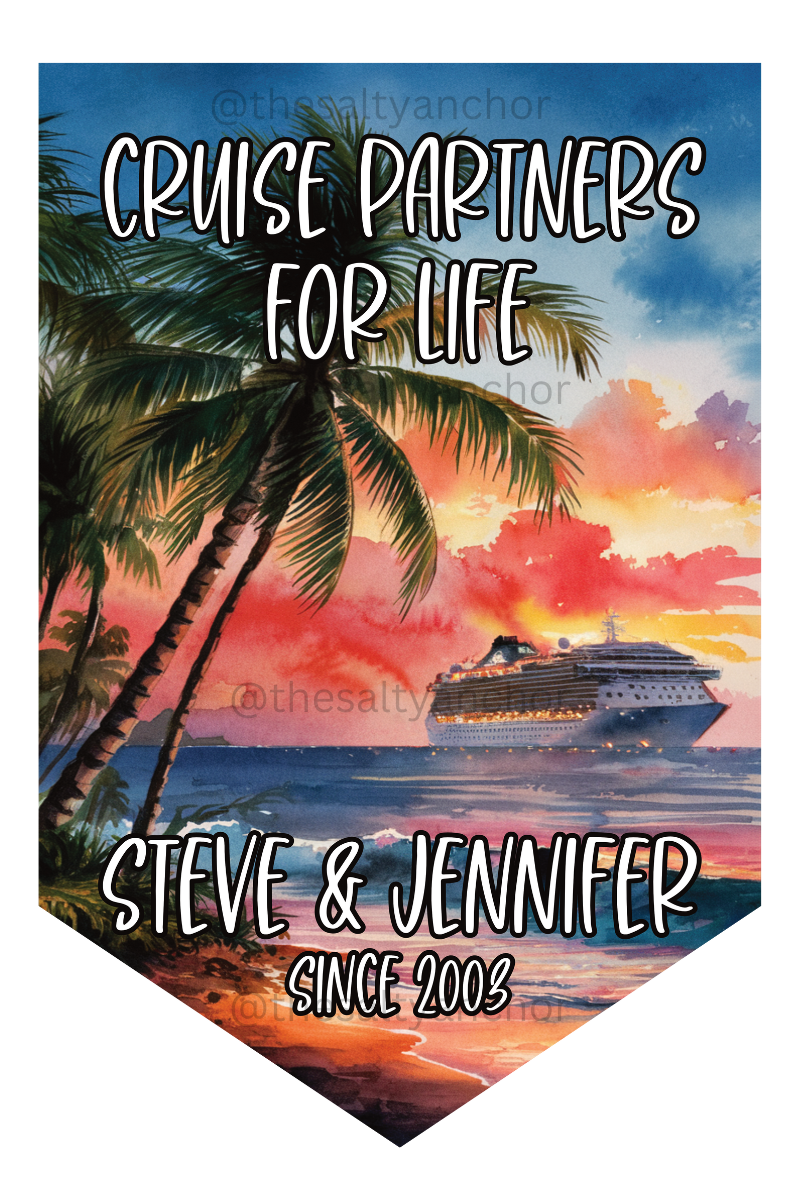Cruise Partners For Life - Cruise Door Flag