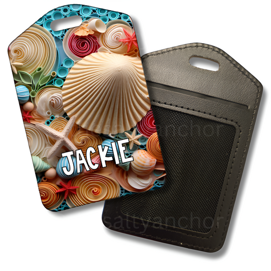 Curly Shells Luggage Tag