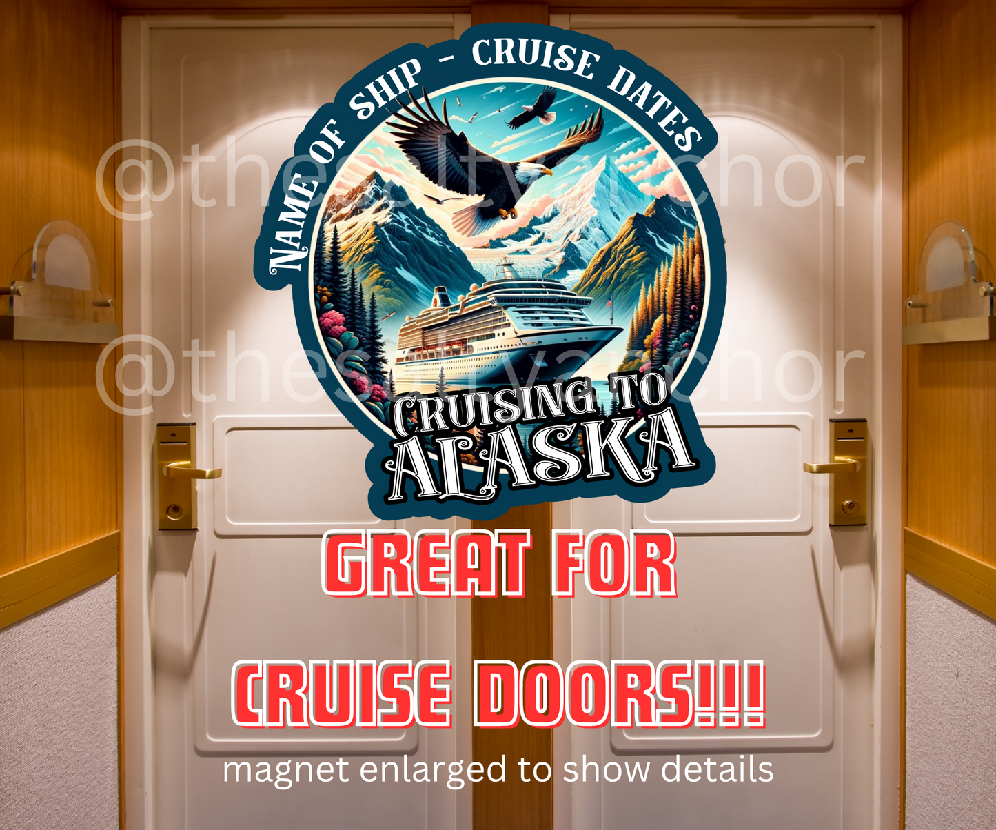 Cruising To Alaska Magnet