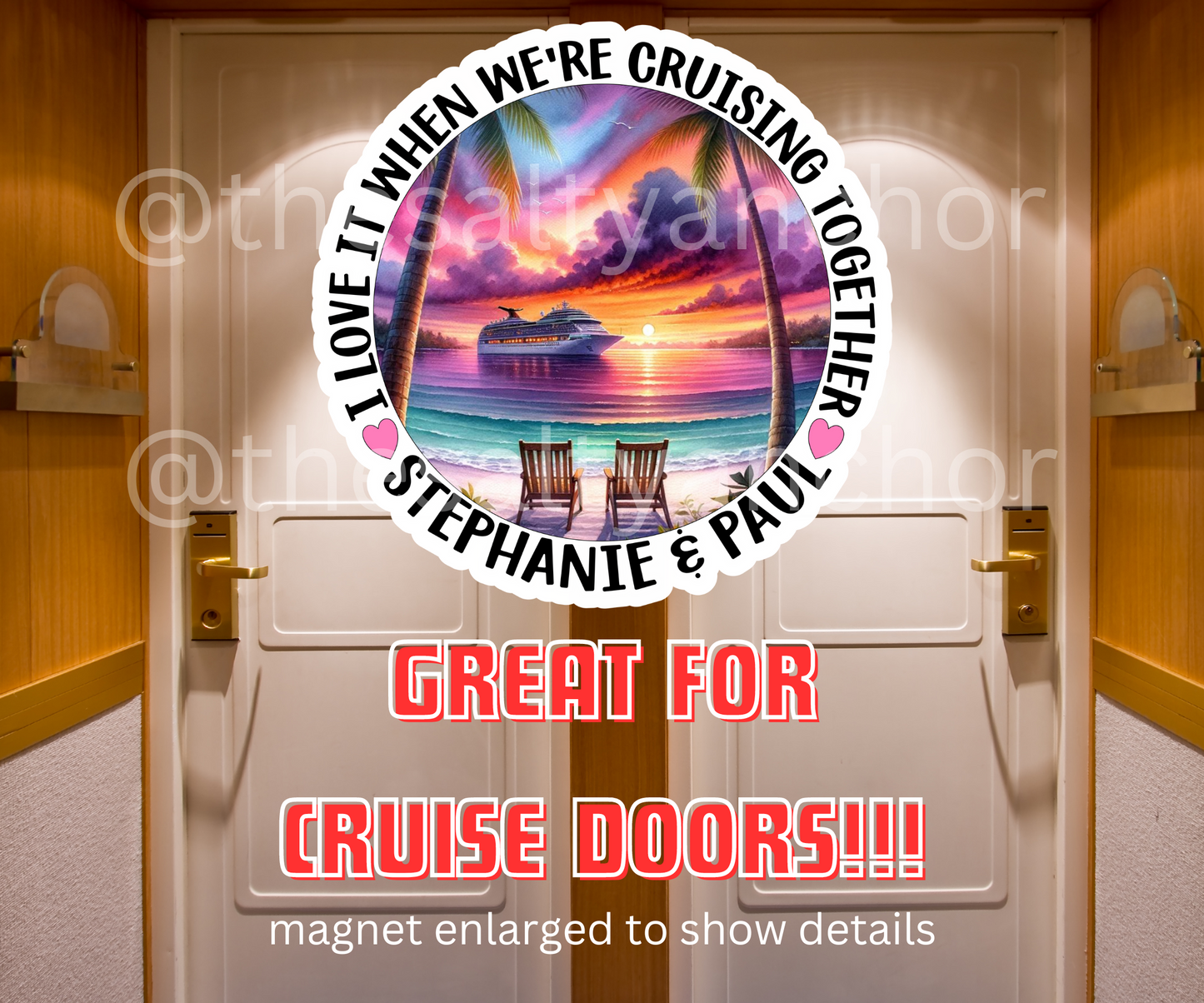 I Love It When We're Cruising Together Magnet