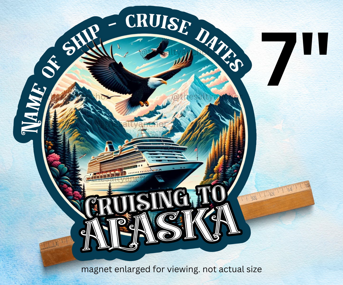 Cruising To Alaska Magnet