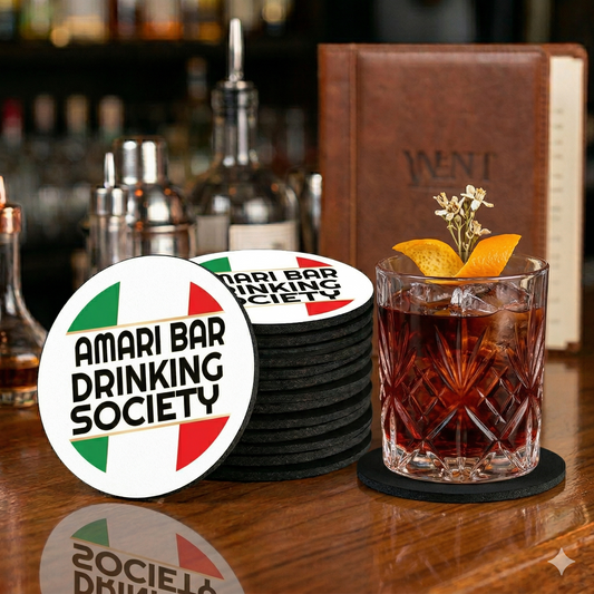 Amari Bar Drinking Society Logo Coaster - Set of 6