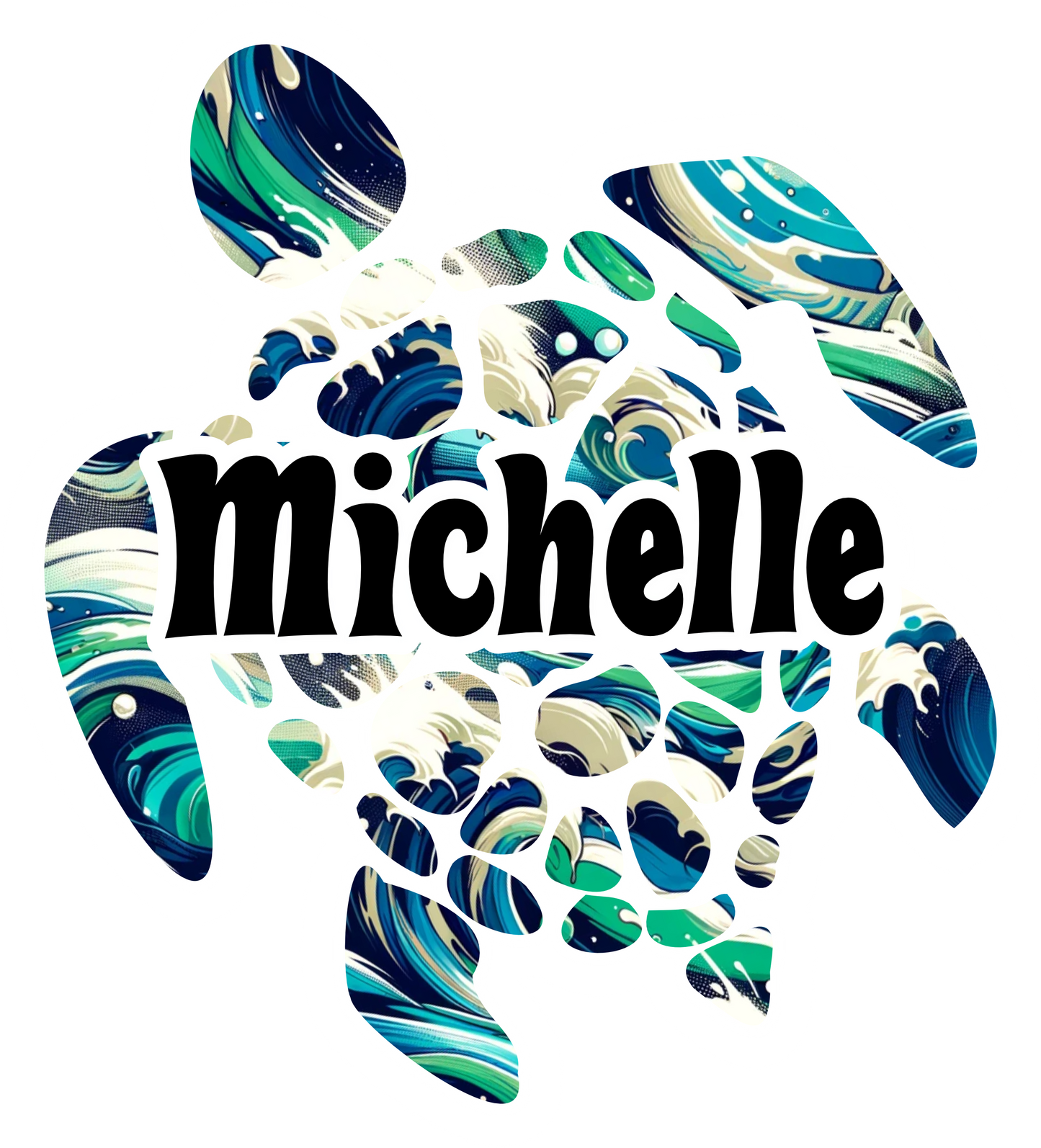 Colorful Personalized Turtle Cruise Door Magnet