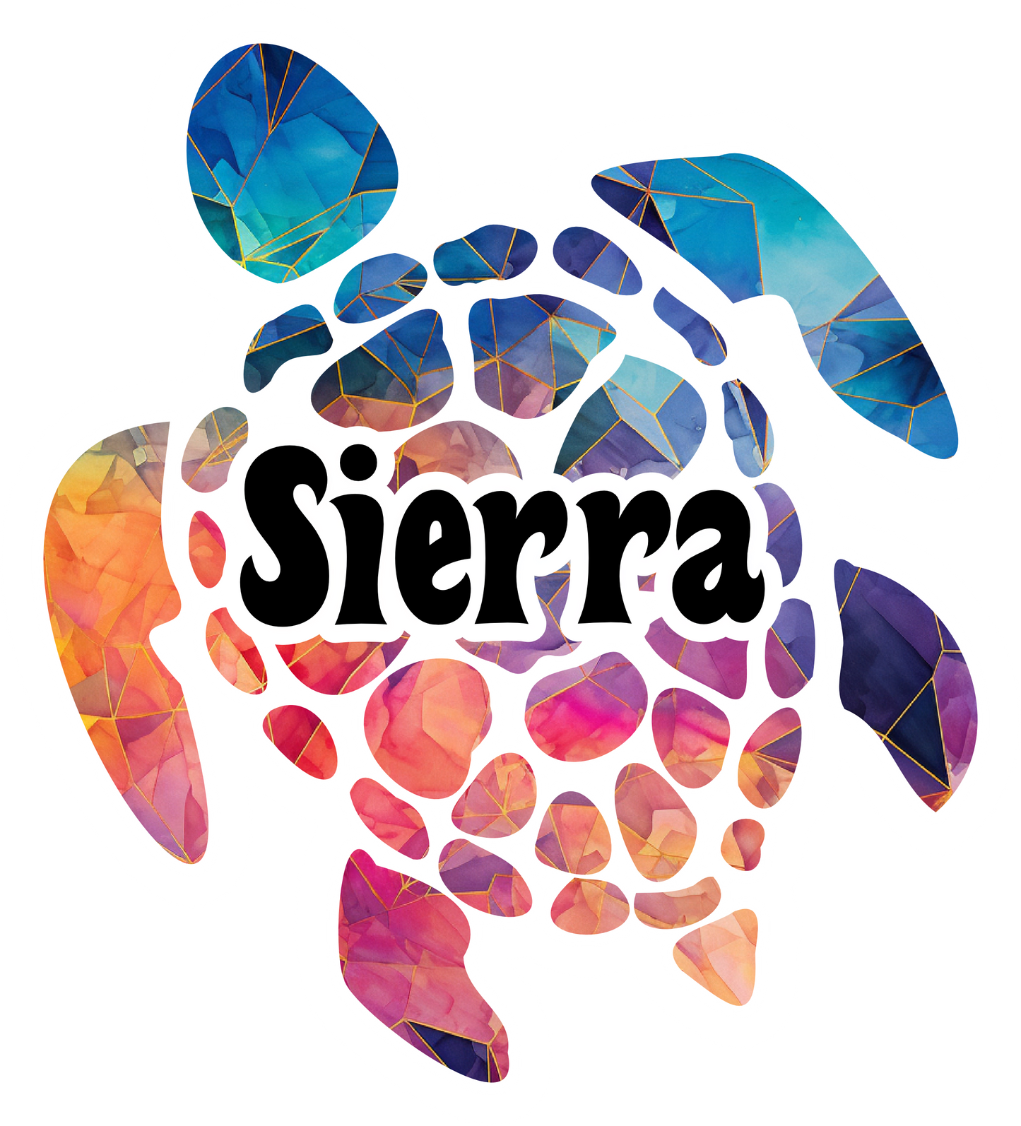 Colorful Personalized Turtle Cruise Door Magnet