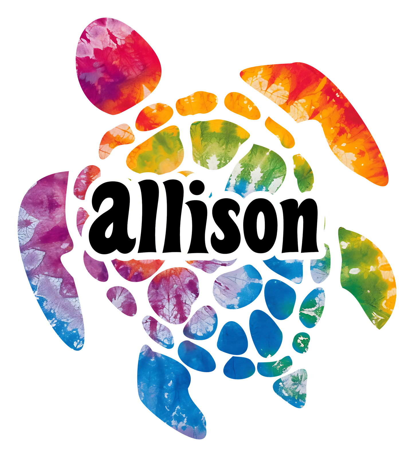 Colorful Personalized Turtle Cruise Door Magnet