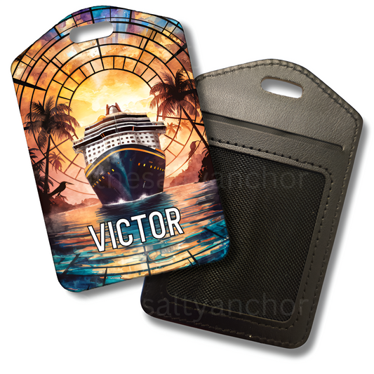 Stained Ship Luggage Tag