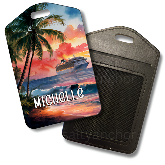 Tropic Sunset Luggage Tag