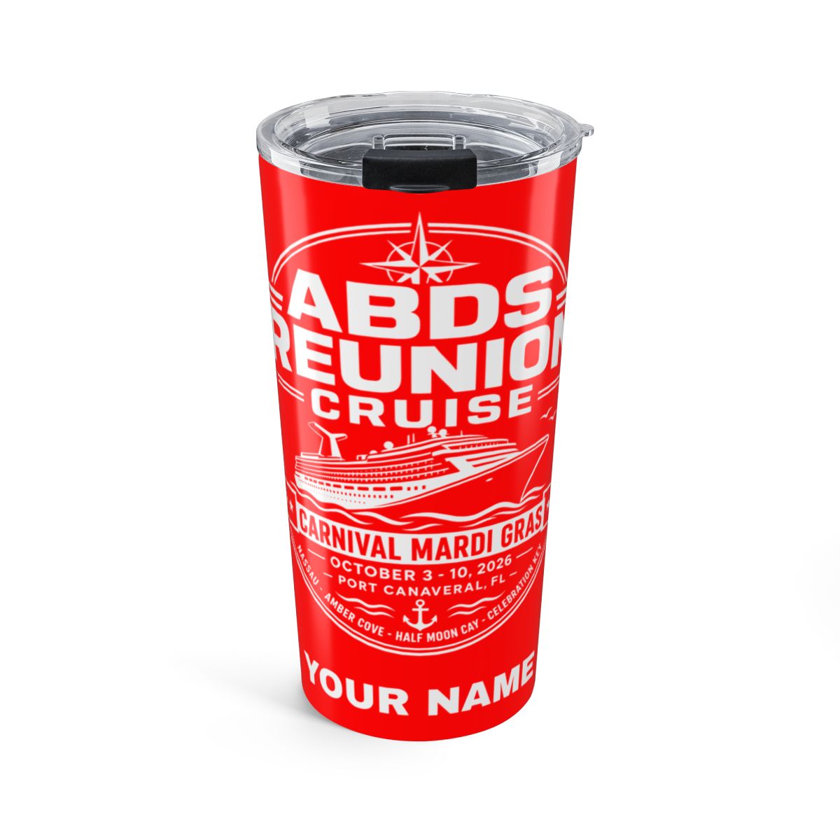 ABDS 2026 Reunion Cruise 20 oz Insulated Drink Tumbler
