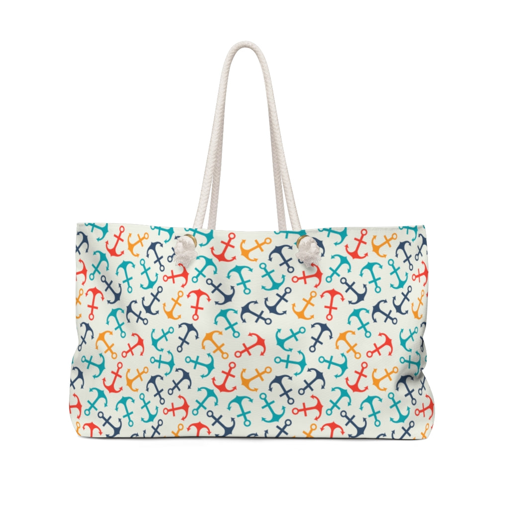 Colorful Anchors Weekender Bag - The Salty Anchor