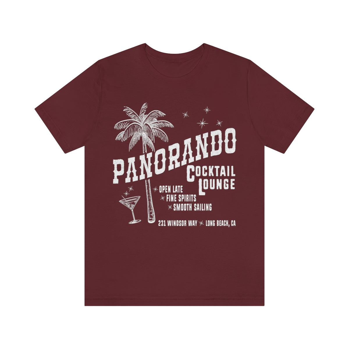 Panorando Cocktail Lounge Unisex Jersey Short Sleeve Tee