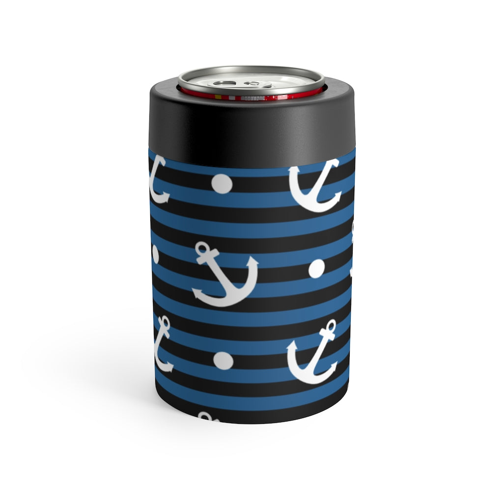 Nautical Stipes and Anchors Can Holder - The Salty Anchor
