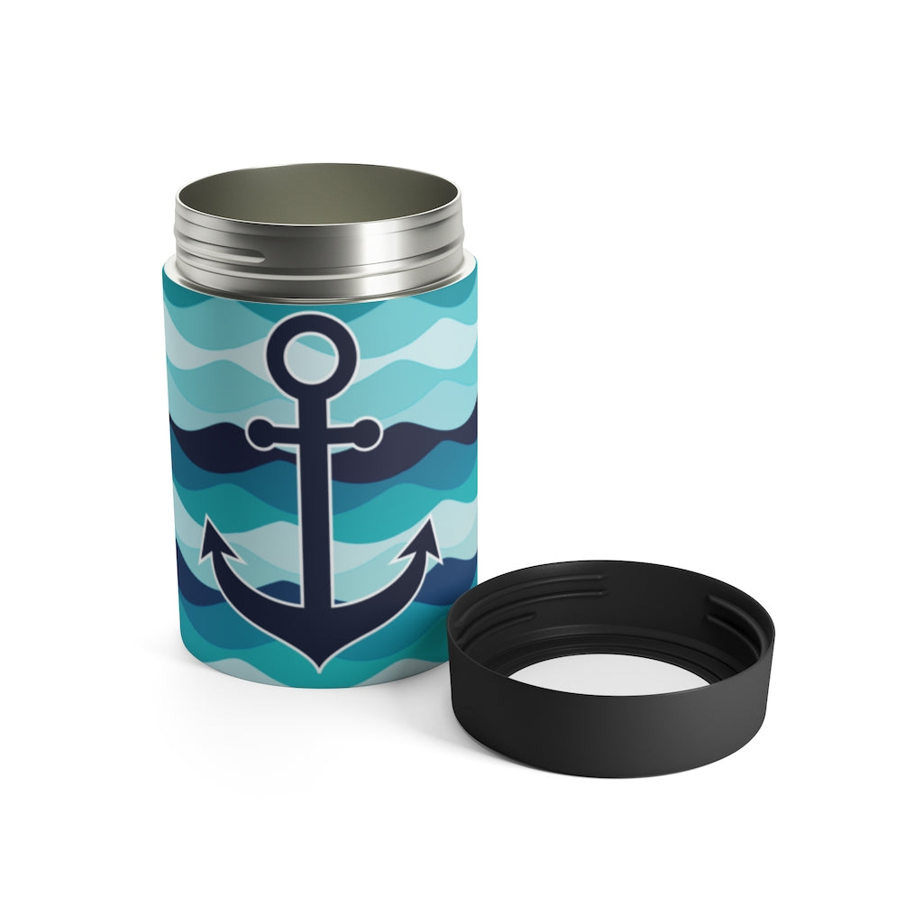Blue Anchor Can Holder - The Salty Anchor