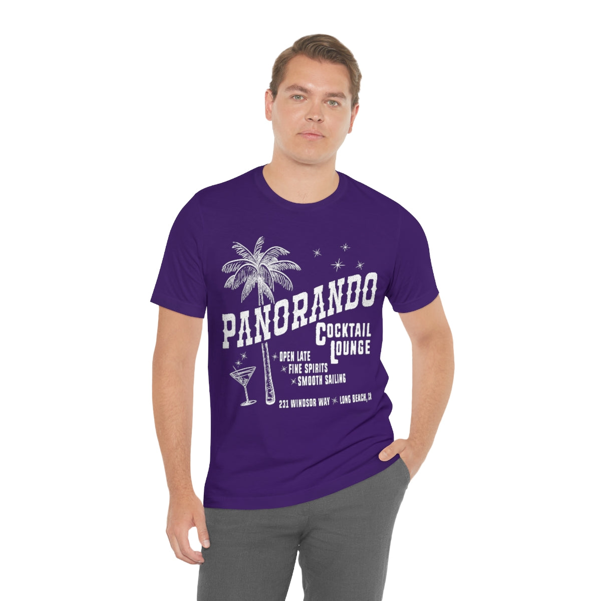 Panorando Cocktail Lounge Unisex Jersey Short Sleeve Tee