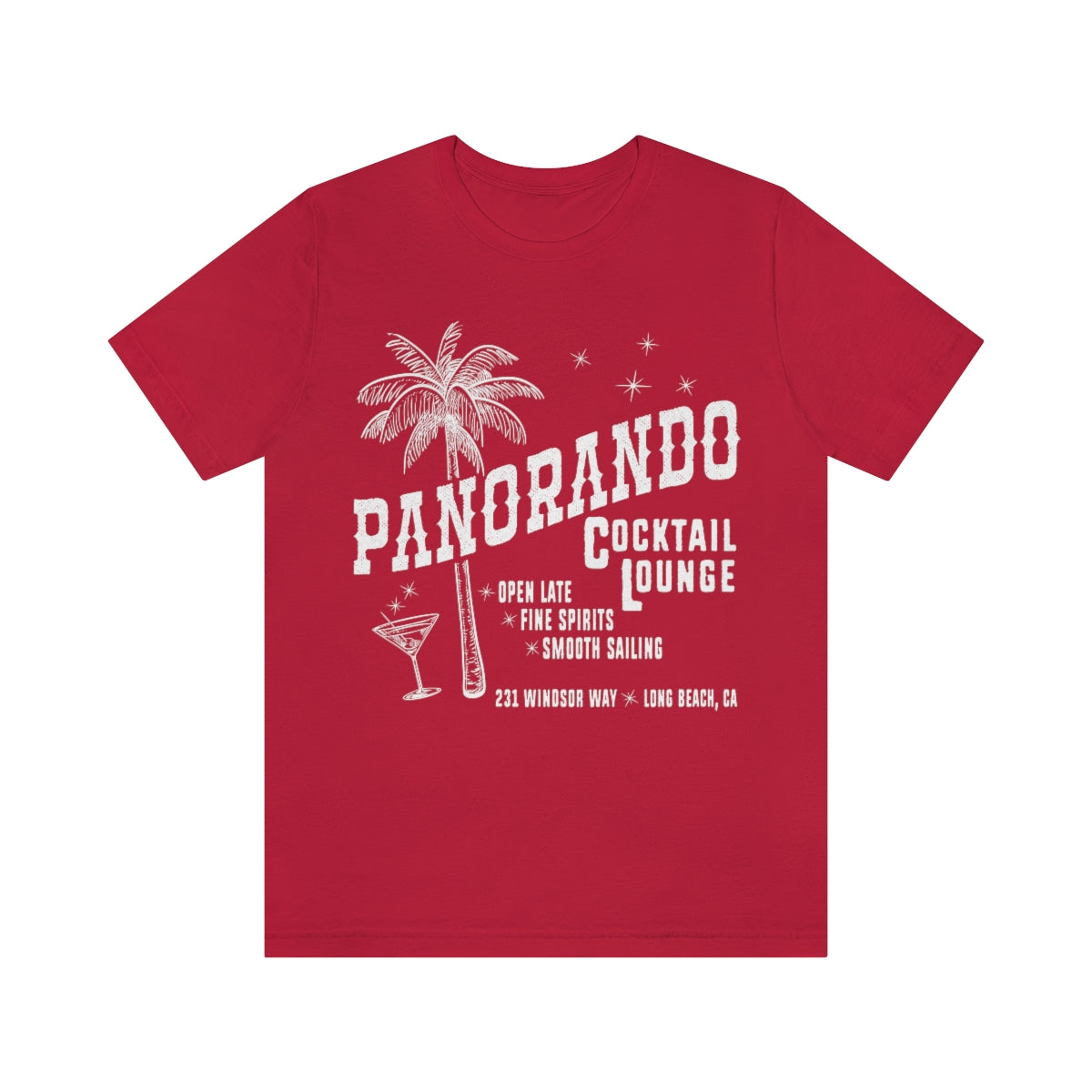 Panorando Cocktail Lounge Unisex Jersey Short Sleeve Tee