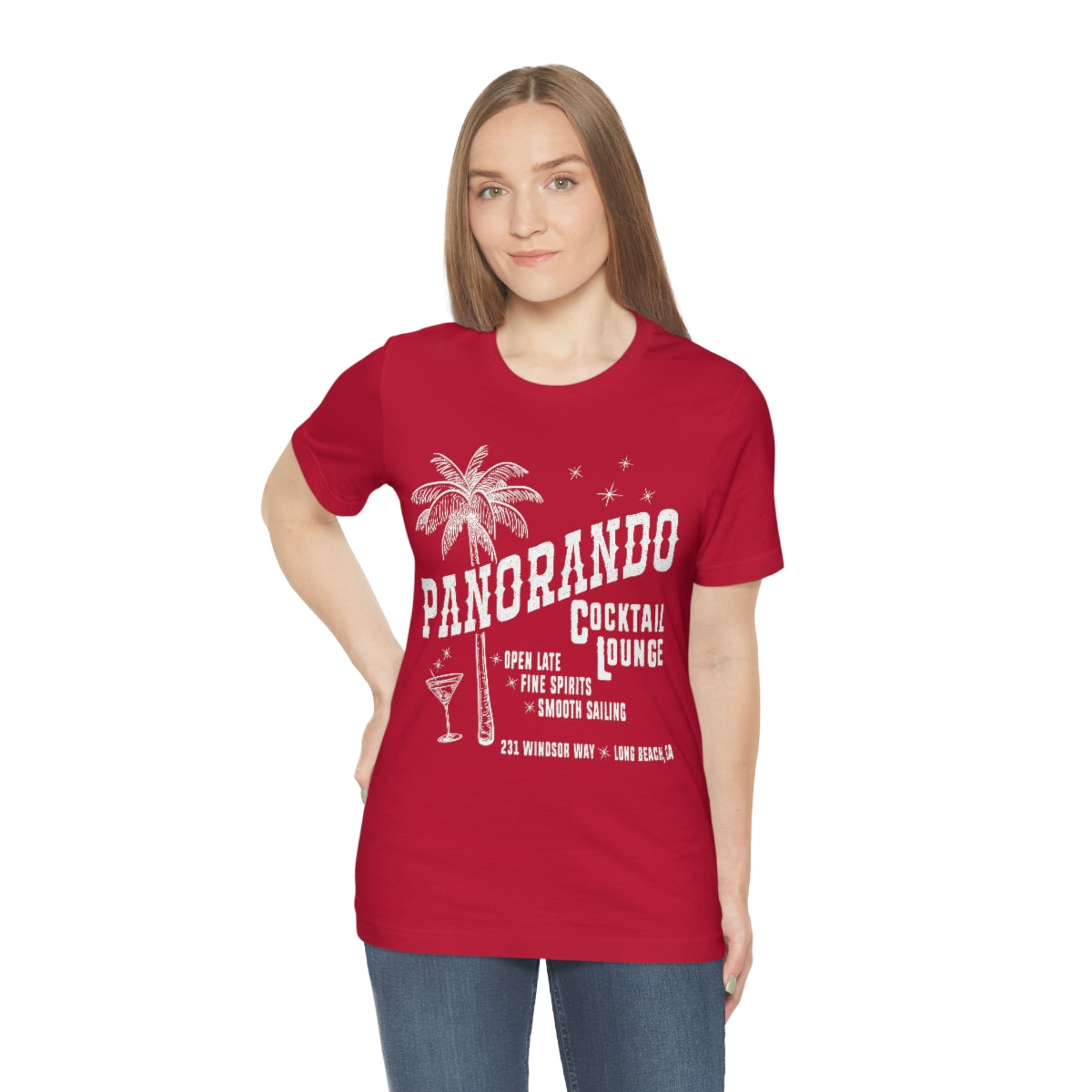 Panorando Cocktail Lounge Unisex Jersey Short Sleeve Tee