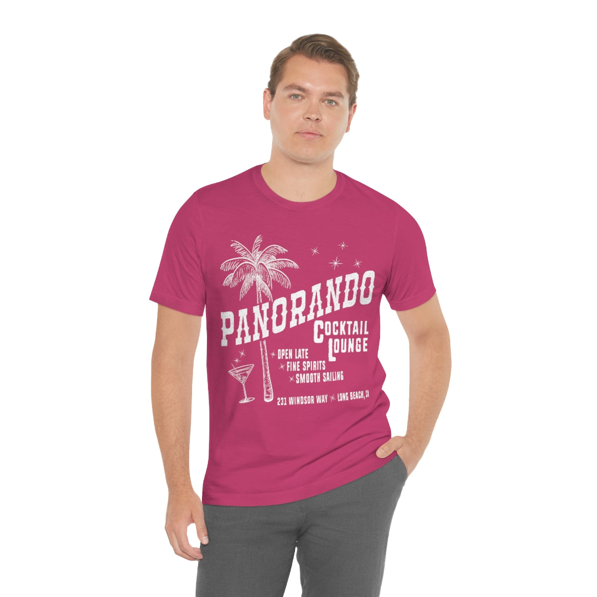Panorando Cocktail Lounge Unisex Jersey Short Sleeve Tee