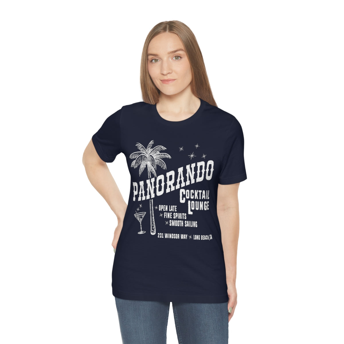 Panorando Cocktail Lounge Unisex Jersey Short Sleeve Tee