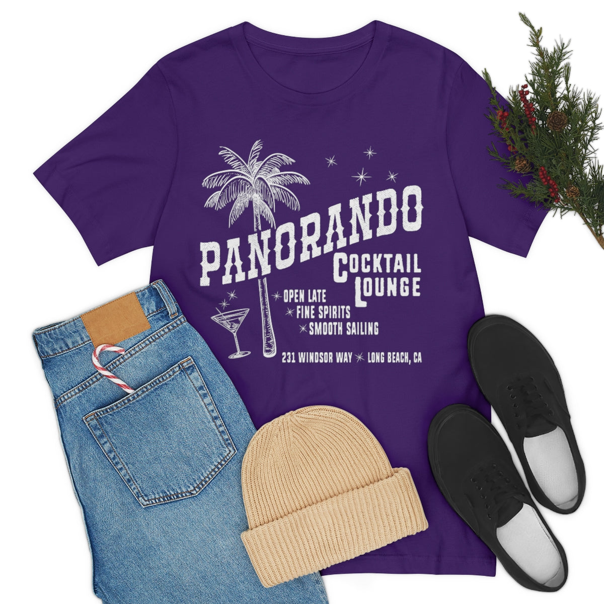 Panorando Cocktail Lounge Unisex Jersey Short Sleeve Tee