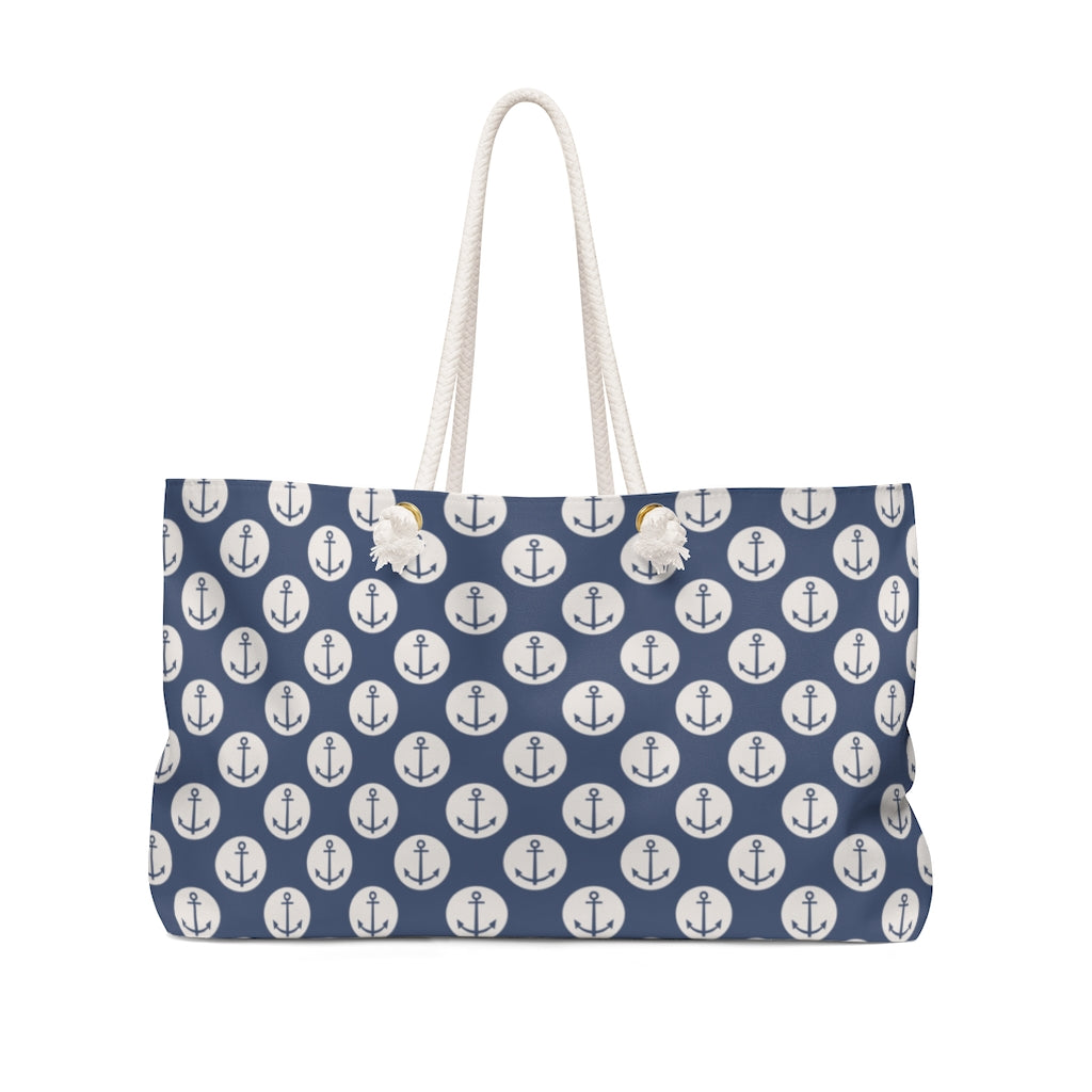 Nautical Anchors Weekender Bag - The Salty Anchor