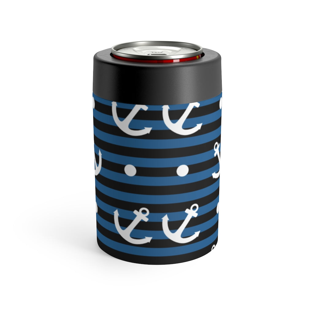 Nautical Stipes and Anchors Can Holder - The Salty Anchor