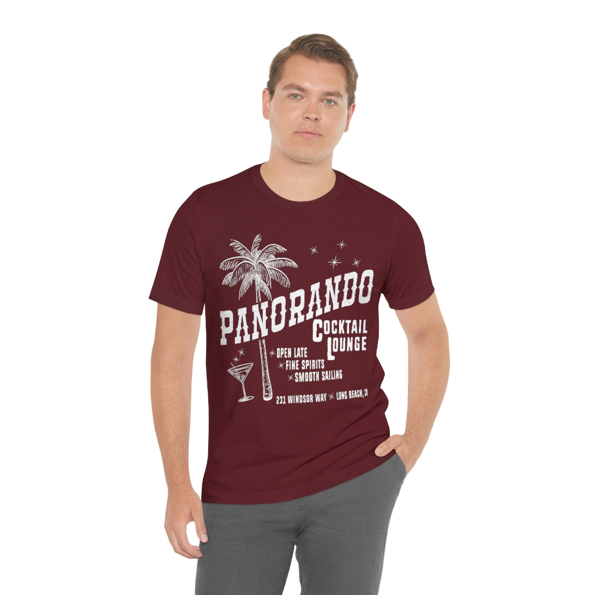 Panorando Cocktail Lounge Unisex Jersey Short Sleeve Tee