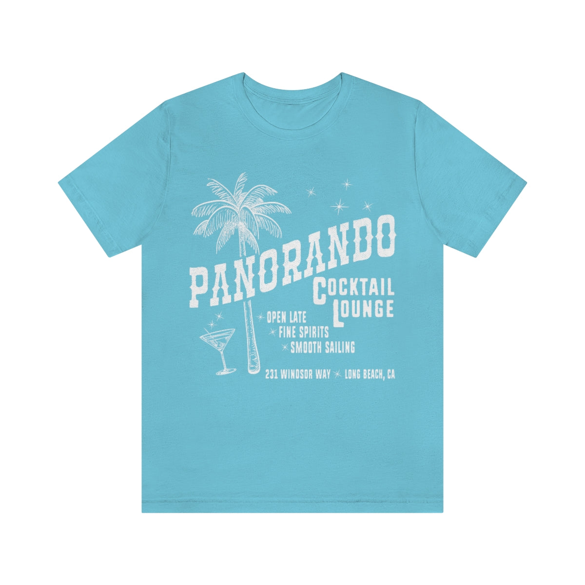 Panorando Cocktail Lounge Unisex Jersey Short Sleeve Tee