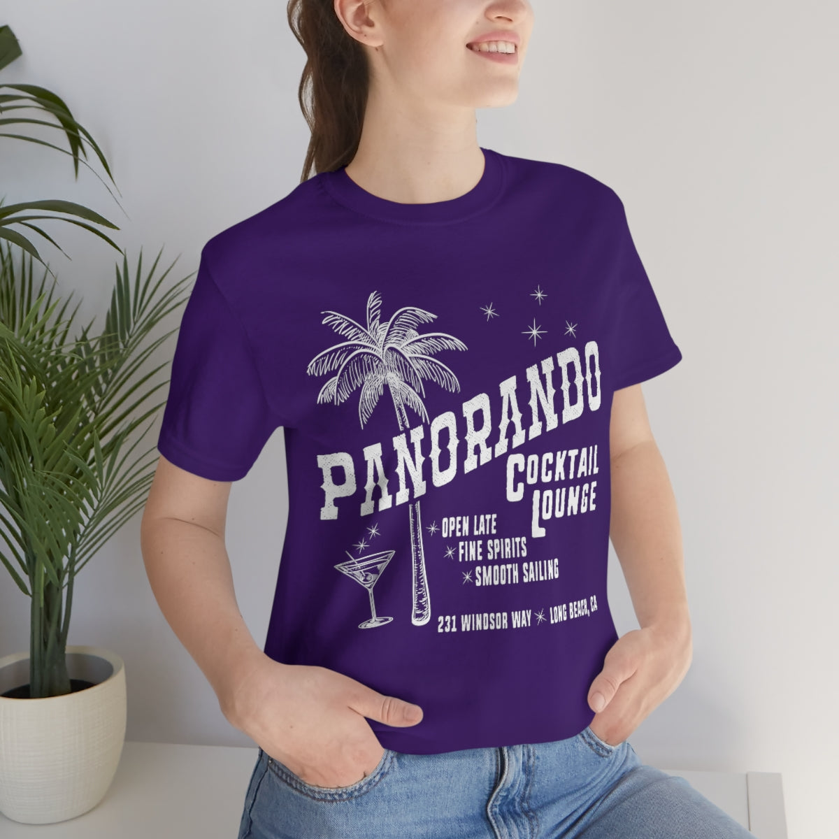 Panorando Cocktail Lounge Unisex Jersey Short Sleeve Tee