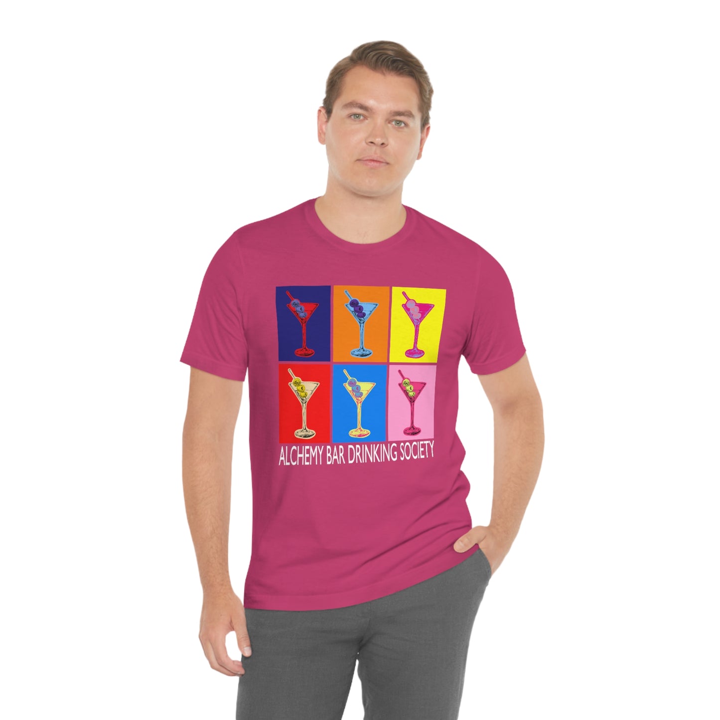 ABDS Martini Collage Unisex Jersey Short Sleeve Tee