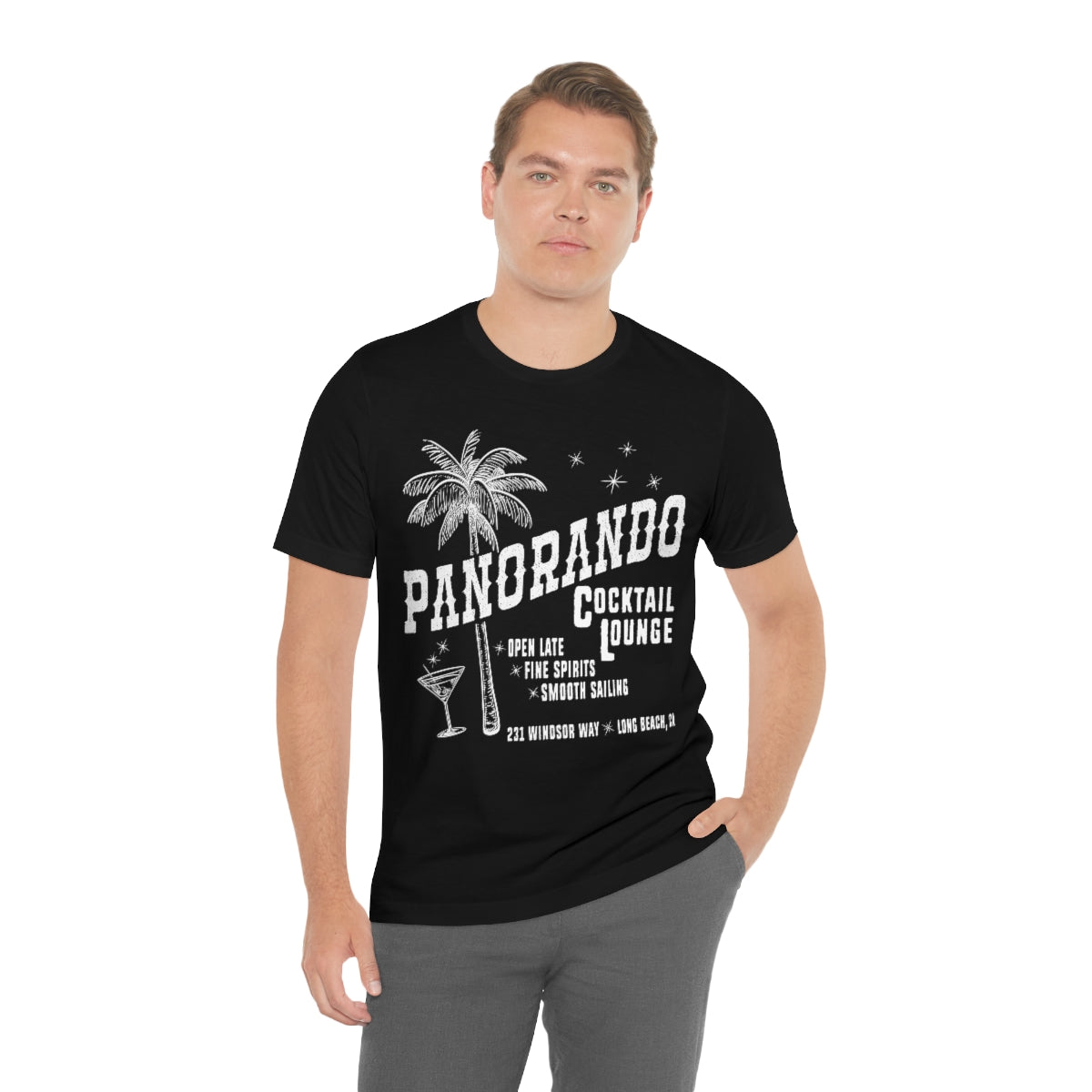 Panorando Cocktail Lounge Unisex Jersey Short Sleeve Tee