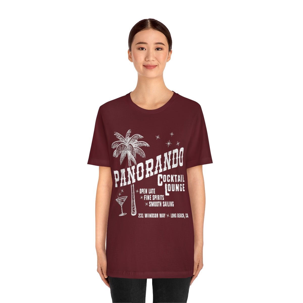 Panorando Cocktail Lounge Unisex Jersey Short Sleeve Tee