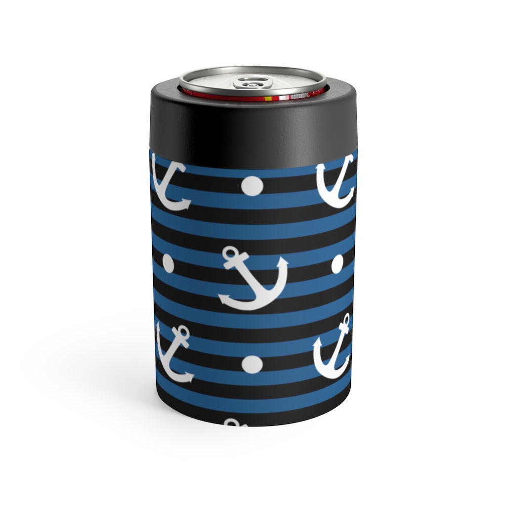 Nautical Stipes and Anchors Can Holder - The Salty Anchor